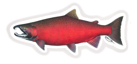 Fish Sticker by Michael Zontos