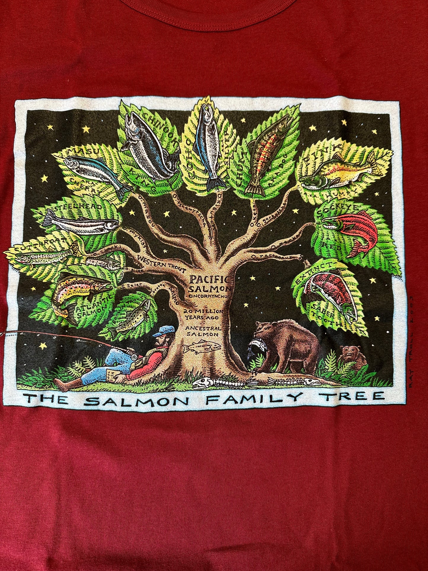 Salmon Family Tree T-shirt