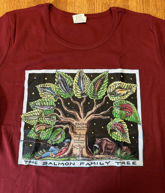 Salmon Family Tree T-shirt